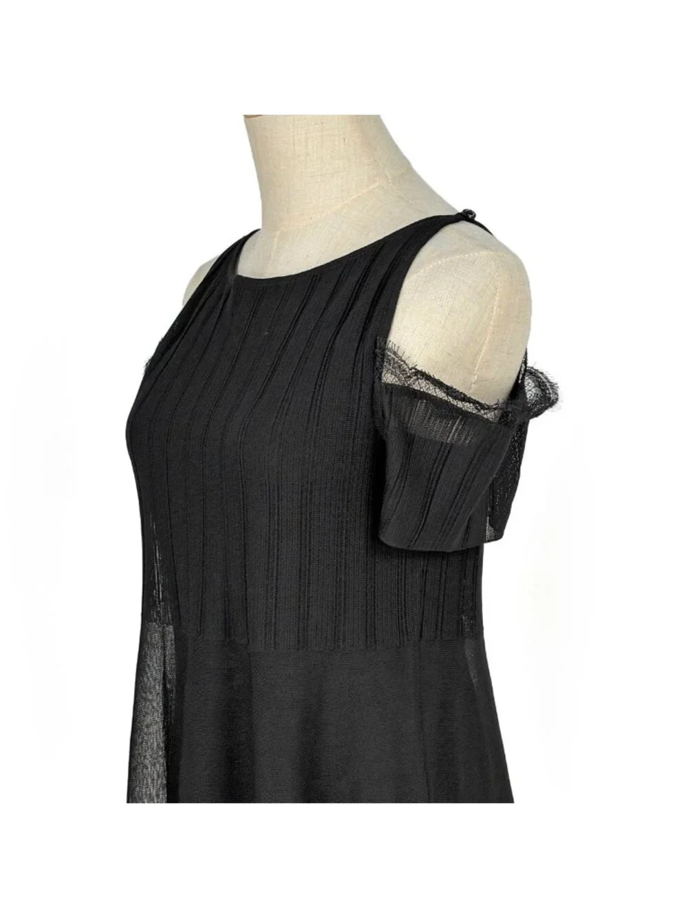 Chanel Open Shoulder Dress Set Cape